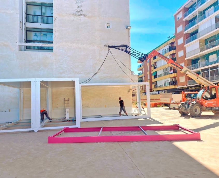 Montaje de caseta bar en Torrevieja