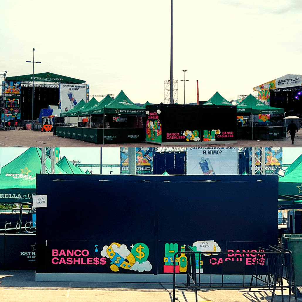 MONTAJE WARM UP FESTIVAL 2022 EN MURCIA